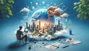 Illustration : Intelligence artificielle : défis, opportunités et impacts mondiaux